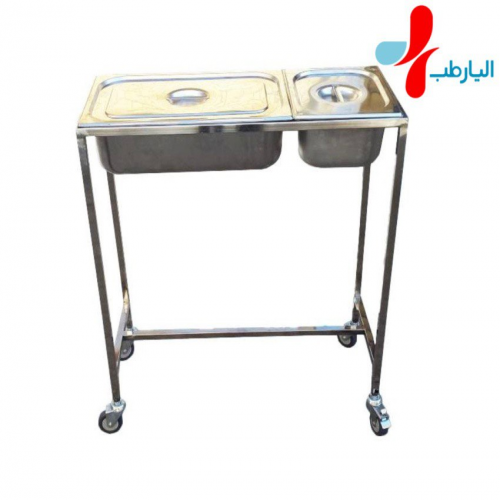 ترالی ضدعفونی کننده استیل
